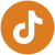 tiktok logo in orange