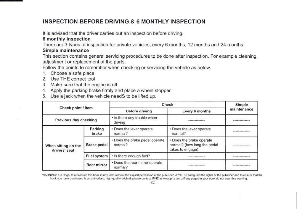 Image of Owners Manual Page 82