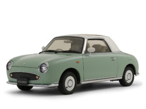 A Green Nissan Figaro