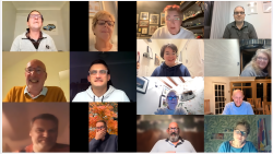 Committee Members and Chapter Coordinators on a Teams Call