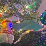 A Figaro shaped Christmas decoration on a Christmas tree