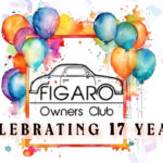 A celebratory image with the club's logo surrounded by balloons and with the words "celebrating 17 years"