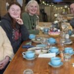 Members sat round a table at Franks Farm