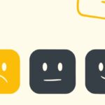 cartoons of faces and hands representing a request for feedback