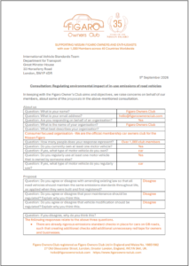 The front page of the letter issued for the consultation