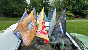 flags on the Figaro